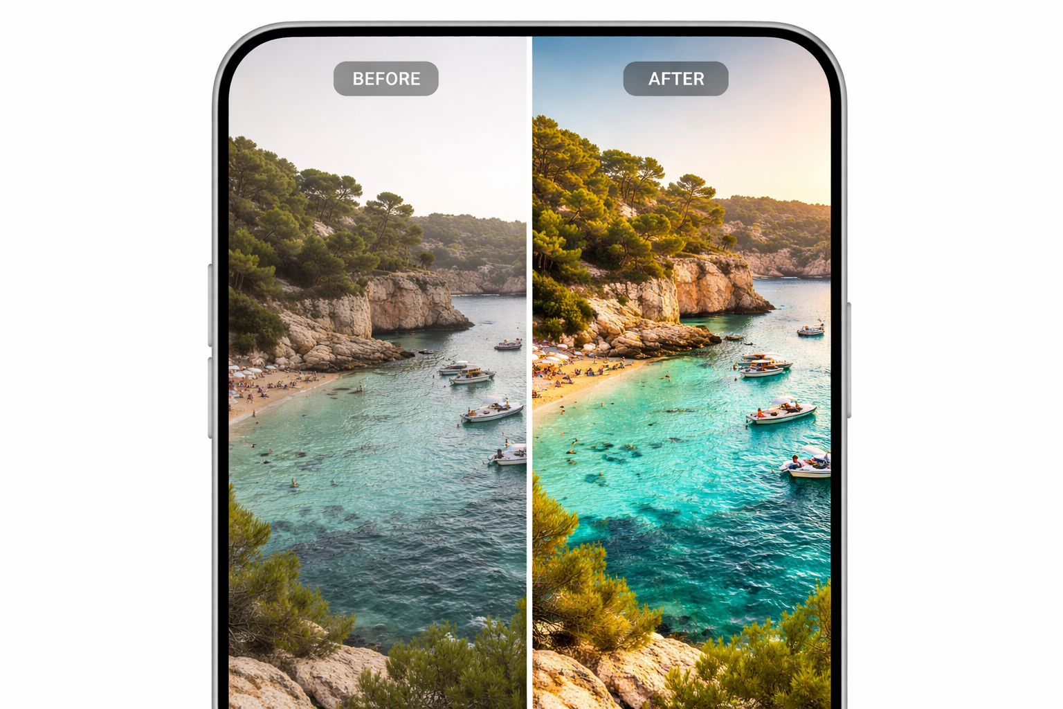 Duzenleme oncesi ve sonrasi karsilastirma
