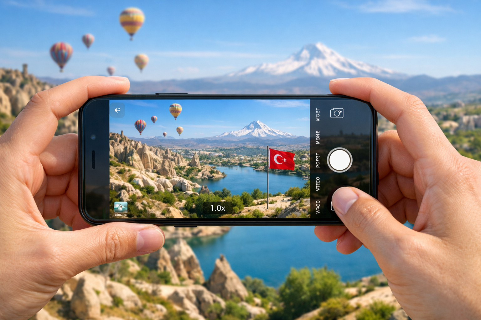 Telefonla profesyonel fotograf cekimi