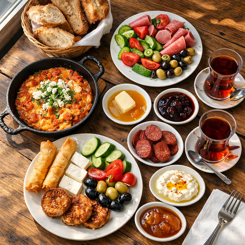 Pencere kenarinda cekilmis yemek fotografi